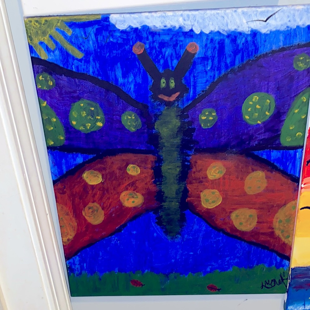 Unique butterfly painting